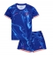 Chelsea Thuis tenue Kids 2024-25 Korte Mouwen (+ broek)