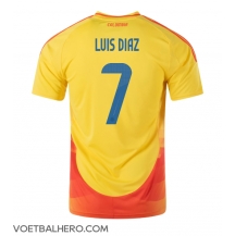 Colombia Luis Diaz #7 Thuis tenue Copa America 2024 Korte Mouwen