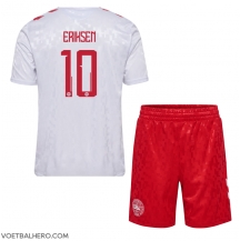 Denemarken Christian Eriksen #10 Uit tenue Kids EK 2024 Korte Mouwen (+ broek)