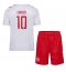 Denemarken Christian Eriksen #10 Uit tenue Kids EK 2024 Korte Mouwen (+ broek)