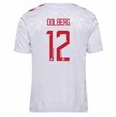 Denemarken Kasper Dolberg #12 Uit tenue EK 2024 Korte Mouwen