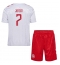 Denemarken Mathias Jensen #7 Uit tenue Kids EK 2024 Korte Mouwen (+ broek)