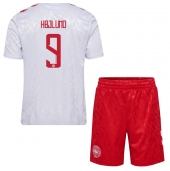 Denemarken Rasmus Hojlund #9 Uit tenue Kids EK 2024 Korte Mouwen (+ broek)