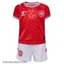 Denemarken Thuis tenue Kids EK 2024 Korte Mouwen (+ broek)