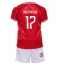 Denemarken Victor Kristiansen #17 Thuis tenue Kids EK 2024 Korte Mouwen (+ broek)