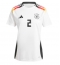 Duitsland Antonio Rudiger #2 Thuis tenue Dames EK 2024 Korte Mouwen