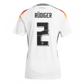 Duitsland Antonio Rudiger #2 Thuis tenue Dames EK 2024 Korte Mouwen