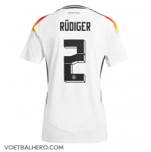 Duitsland Antonio Rudiger #2 Thuis tenue EK 2024 Korte Mouwen