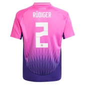 Duitsland Antonio Rudiger #2 Uit tenue EK 2024 Korte Mouwen