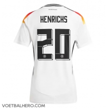 Duitsland Benjamin Henrichs #20 Thuis tenue Dames EK 2024 Korte Mouwen