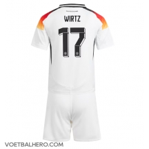 Duitsland Florian Wirtz #17 Thuis tenue Kids EK 2024 Korte Mouwen (+ broek)