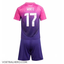 Duitsland Florian Wirtz #17 Uit tenue Kids EK 2024 Korte Mouwen (+ broek)