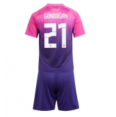 Duitsland Ilkay Gundogan #21 Uit tenue Kids EK 2024 Korte Mouwen (+ broek)