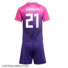 Duitsland Ilkay Gundogan #21 Uit tenue Kids EK 2024 Korte Mouwen (+ broek)