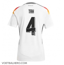 Duitsland Jonathan Tah #4 Thuis tenue EK 2024 Korte Mouwen