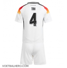 Duitsland Jonathan Tah #4 Thuis tenue Kids EK 2024 Korte Mouwen (+ broek)