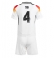 Duitsland Jonathan Tah #4 Thuis tenue Kids EK 2024 Korte Mouwen (+ broek)