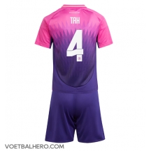 Duitsland Jonathan Tah #4 Uit tenue Kids EK 2024 Korte Mouwen (+ broek)