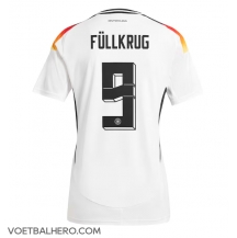 Duitsland Niclas Fullkrug #9 Thuis tenue EK 2024 Korte Mouwen