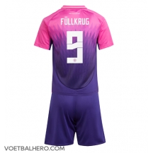 Duitsland Niclas Fullkrug #9 Uit tenue Kids EK 2024 Korte Mouwen (+ broek)