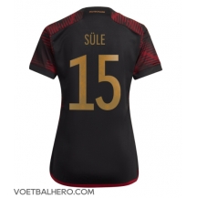 Duitsland Niklas Sule #15 Uit tenue Dames WK 2022 Korte Mouwen