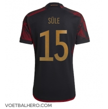 Duitsland Niklas Sule #15 Uit tenue WK 2022 Korte Mouwen