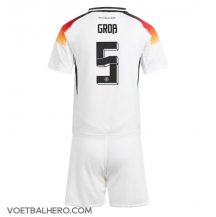 Duitsland Pascal Gross #5 Thuis tenue Kids EK 2024 Korte Mouwen (+ broek)