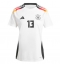 Duitsland Thomas Muller #13 Thuis tenue Dames EK 2024 Korte Mouwen