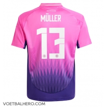 Duitsland Thomas Muller #13 Uit tenue EK 2024 Korte Mouwen