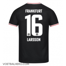 Eintracht Frankfurt Hugo Larsson #16 Uit tenue 2023-24 Korte Mouwen