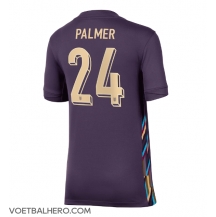 Engeland Cole Palmer #24 Uit tenue Dames EK 2024 Korte Mouwen