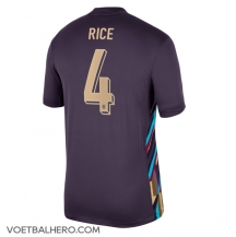 Engeland Declan Rice #4 Uit tenue EK 2024 Korte Mouwen