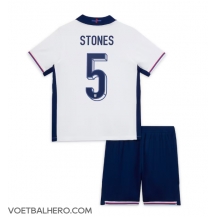 Engeland John Stones #5 Thuis tenue Kids EK 2024 Korte Mouwen (+ broek)