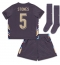 Engeland John Stones #5 Uit tenue Kids EK 2024 Korte Mouwen (+ broek)