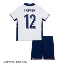 Engeland Kieran Trippier #12 Thuis tenue Kids EK 2024 Korte Mouwen (+ broek)