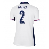 Engeland Kyle Walker #2 Thuis tenue Dames EK 2024 Korte Mouwen