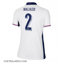 Engeland Kyle Walker #2 Thuis tenue Dames EK 2024 Korte Mouwen