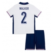 Engeland Kyle Walker #2 Thuis tenue Kids EK 2024 Korte Mouwen (+ broek)