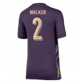 Engeland Kyle Walker #2 Uit tenue Dames EK 2024 Korte Mouwen