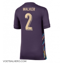 Engeland Kyle Walker #2 Uit tenue Dames EK 2024 Korte Mouwen