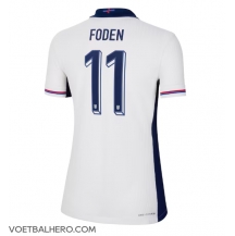 Engeland Phil Foden #11 Thuis tenue Dames EK 2024 Korte Mouwen