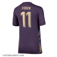 Engeland Phil Foden #11 Uit tenue Dames EK 2024 Korte Mouwen