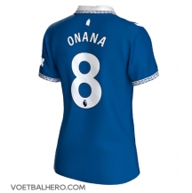 Everton Amadou Onana #8 Thuis tenue Dames 2023-24 Korte Mouwen