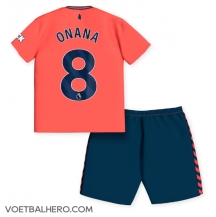 Everton Amadou Onana #8 Uit tenue Kids 2023-24 Korte Mouwen (+ broek)