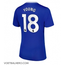 Everton Ashley Young #18 Thuis tenue Dames 2024-25 Korte Mouwen