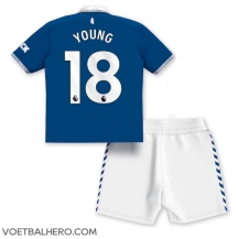 Everton Ashley Young #18 Thuis tenue Kids 2023-24 Korte Mouwen (+ broek)