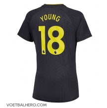 Everton Ashley Young #18 Uit tenue Dames 2024-25 Korte Mouwen