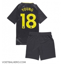 Everton Ashley Young #18 Uit tenue Kids 2024-25 Korte Mouwen (+ broek)