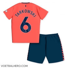 Everton James Tarkowski #6 Uit tenue Kids 2023-24 Korte Mouwen (+ broek)