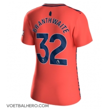 Everton Jarrad Branthwaite #32 Uit tenue Dames 2023-24 Korte Mouwen